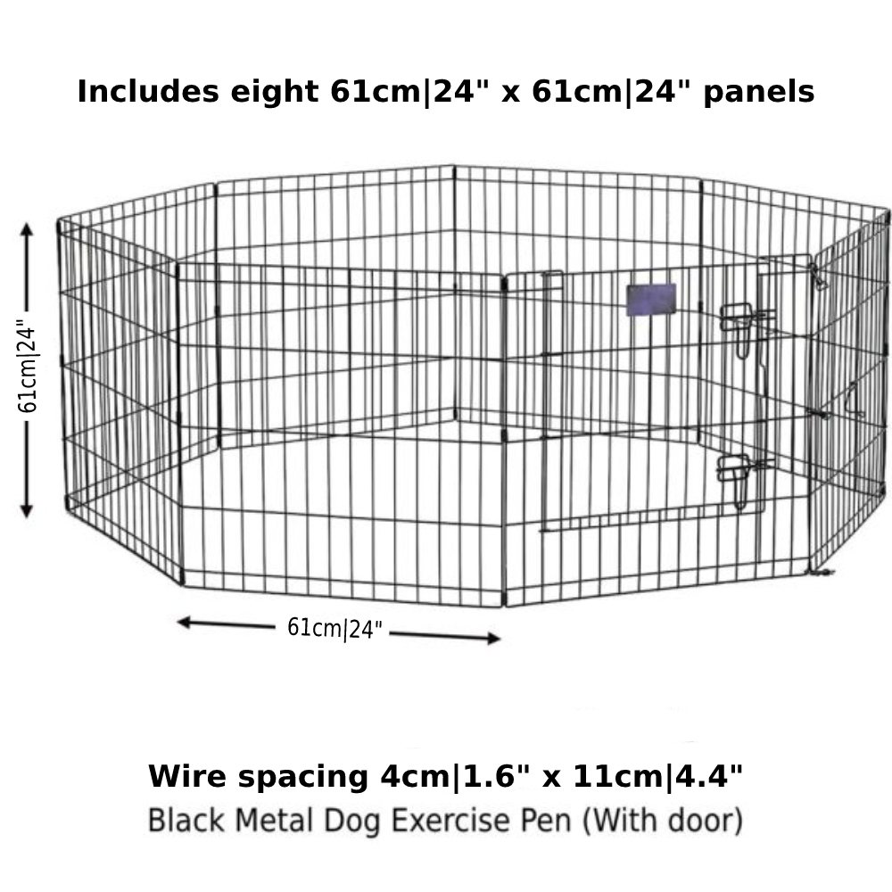 Folding Metal Exercise Pen, Gold zinc with door: image 2