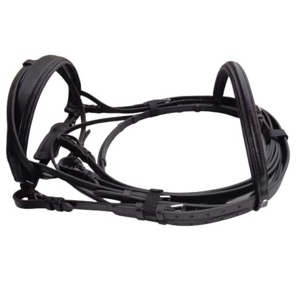 Padded Comfort Bridle in English Bridle Leather: image 3