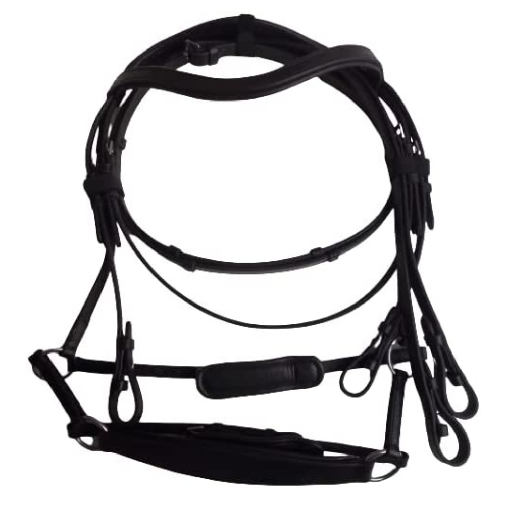 Padded Comfort Bridle in English Bridle Leather: image 5