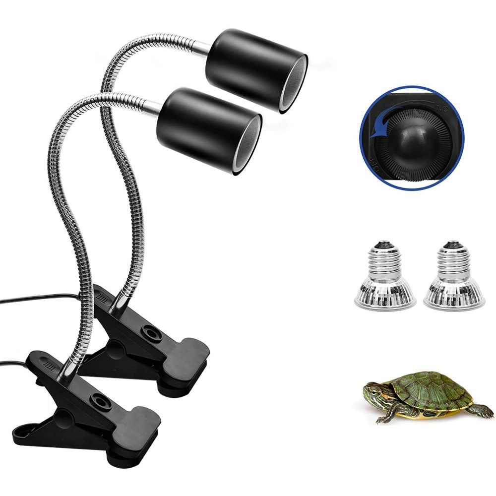 Reptile Heat Lamp with Adjustable Stands