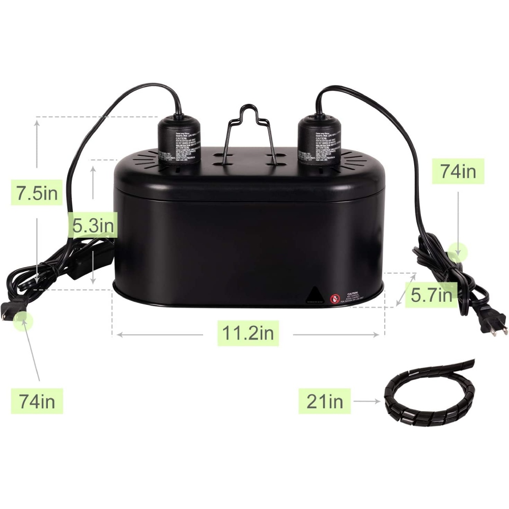 Dual Dome Reptile Light Fixture: image 5