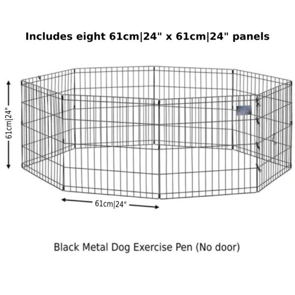 black no door metal dog exercise pen online