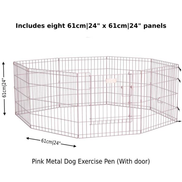 pink metal dog exercise pen online